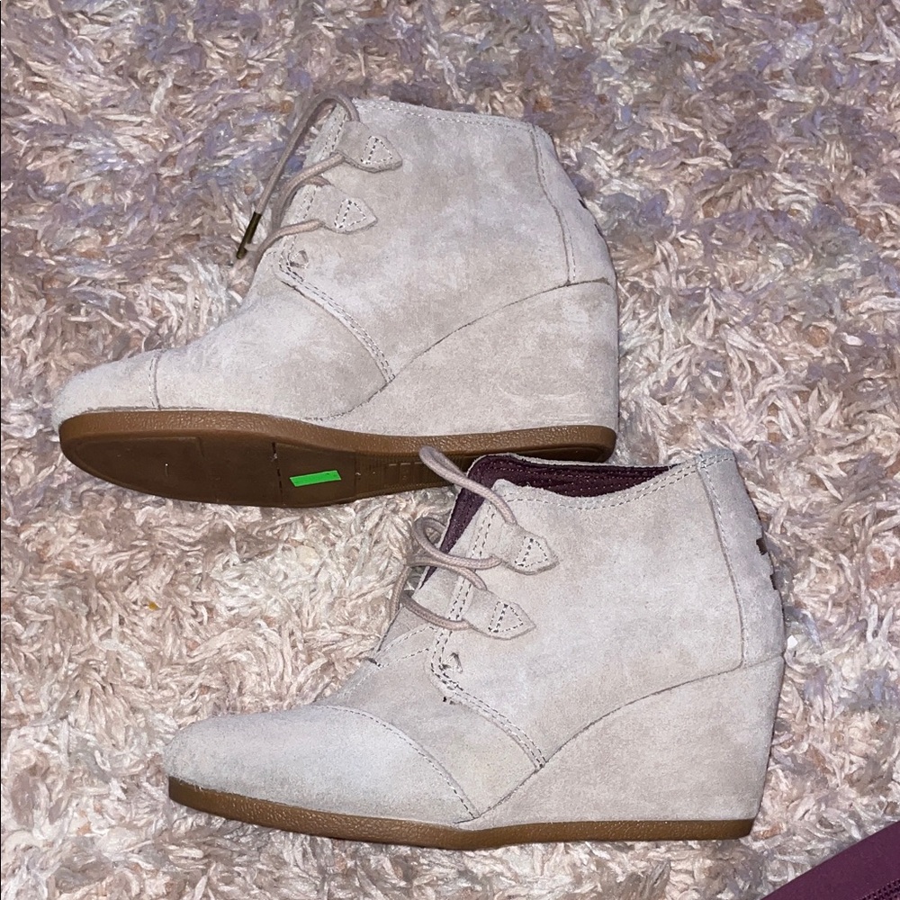 Women's Suede Wedge Ankle Boots
